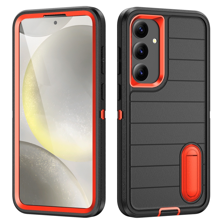 For Samsung Galaxy S24+ 5G Defender Gen2 Rugged PC + Silicone Phone Case with Holder(Black+Orange)
For Samsung Galaxy S24+ 5G Defender Gen2 Rugged PC + Silicone Phone Case with Holder(Black+Orange)