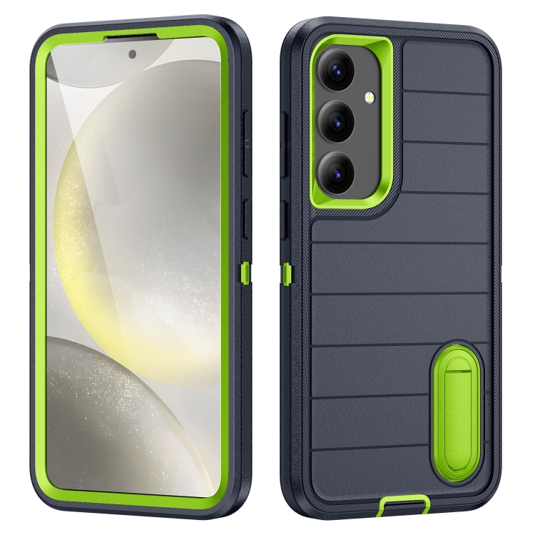For Samsung Galaxy S24+ 5G Defender Gen2 Rugged PC + Silicone Phone Case with Holder(Dark Blue+Green)
For Samsung Galaxy S24+ 5G Defender Gen2 Rugged PC + Silicone Phone Case with Holder(Dark Blue+Green)