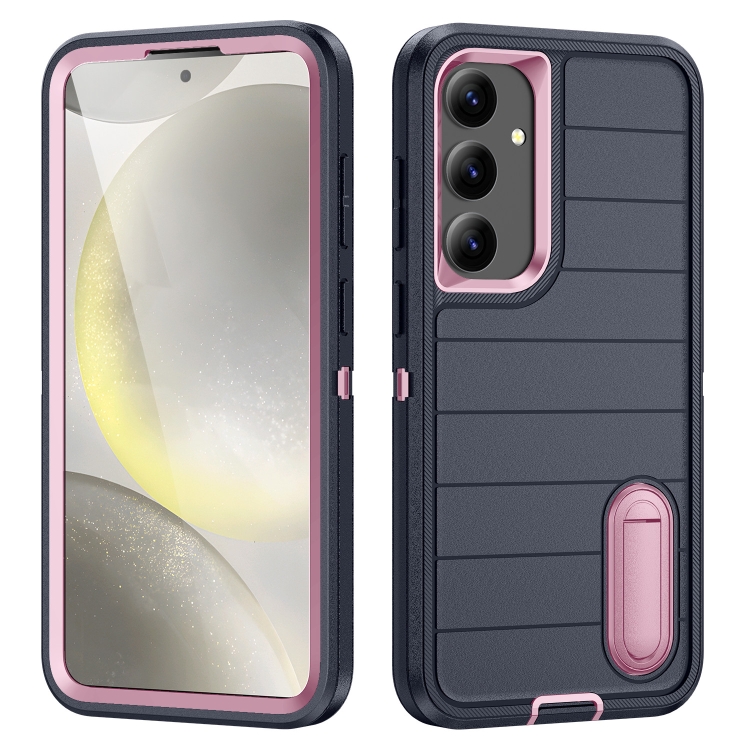 For Samsung Galaxy S24+ 5G Defender Gen2 Rugged PC + Silicone Phone Case with Holder(Dark Blue+Light Pink)
For Samsung Galaxy S24+ 5G Defender Gen2 Rugged PC + Silicone Phone Case with Holder(Dark Blue+Light Pink)
