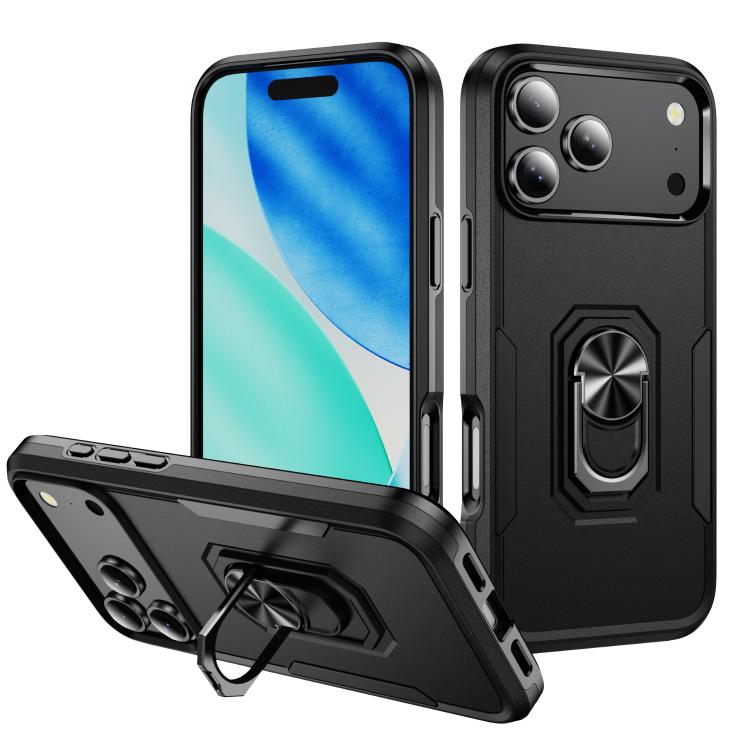 For iPhone 18 Pro Max Pioneer Armor Heavy Duty PC + TPU Phone Case with Holder(Black)
For iPhone 18 Pro Max Pioneer Armor Heavy Duty PC + TPU Phone Case with Holder(Black)