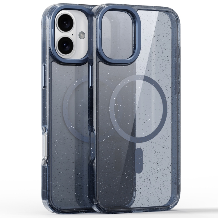 For iPhone 16 Glitter Powder Lens Holder MagSafe Magnetic Phone Case(Transparent Titanium Blue)
For iPhone 16 Glitter Powder Lens Holder MagSafe Magnetic Phone Case(Transparent Titanium Blue)