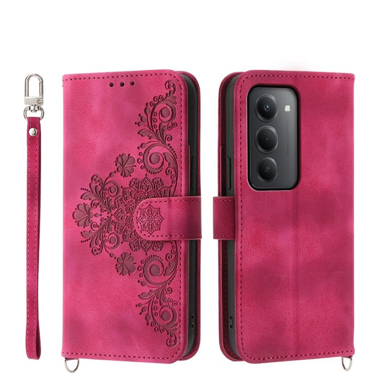 For Redmi 15 5G Global / 15 4G SEA 169.5mm Skin Feel Flowers Embossed Wallet Leather Phone Case(Wine Red)
For Redmi 15 5G Global / 15 4G SEA 169.5mm Skin Feel Flowers Embossed Wallet Leather Phone Case(Wine Red)