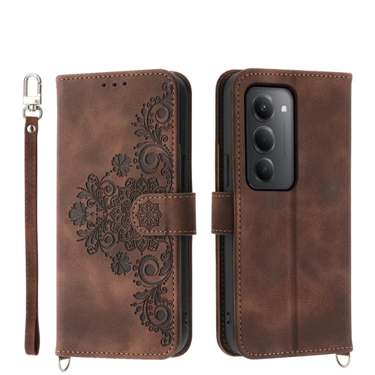 For Redmi 15 5G Global / 15 4G SEA 169.5mm Skin Feel Flowers Embossed Wallet Leather Phone Case(Brown)
For Redmi 15 5G Global / 15 4G SEA 169.5mm Skin Feel Flowers Embossed Wallet Leather Phone Case(Brown)