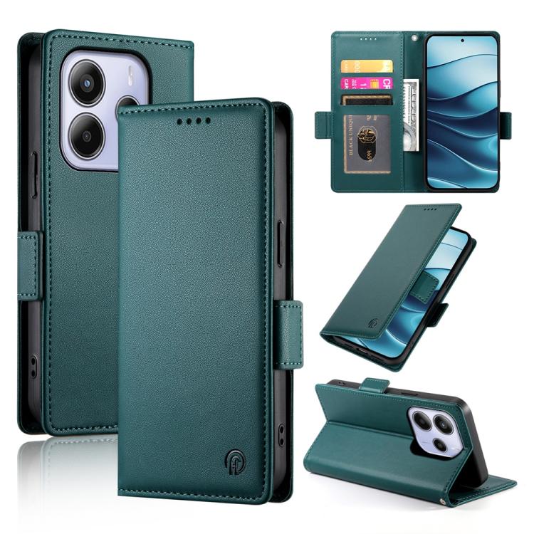 For Redmi Note 14 4G 164.84mm Side Buckle Magnetic Frosted Leather Phone Case(Dark Green)
For Redmi Note 14 4G 164.84mm Side Buckle Magnetic Frosted Leather Phone Case(Dark Green)