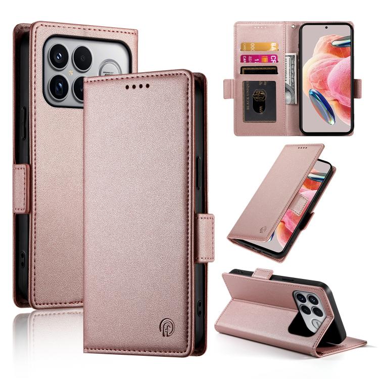 For Redmi K90 Pro Max / Poco F8 Ultra 5G Side Buckle Magnetic Frosted Leather Phone Case(Rose Gold)
For Redmi K90 Pro Max / Poco F8 Ultra 5G Side Buckle Magnetic Frosted Leather Phone Case(Rose Gold)