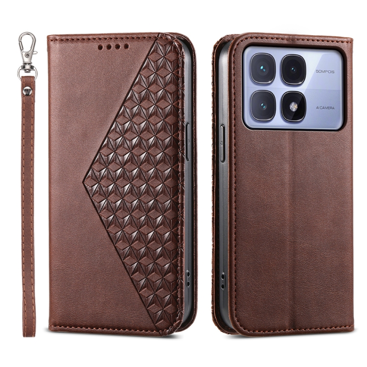 For Redmi K70 Ultra Cubic Grid Calf Texture Magnetic Leather Phone Case(Brown)
For Redmi K70 Ultra Cubic Grid Calf Texture Magnetic Leather Phone Case(Brown)