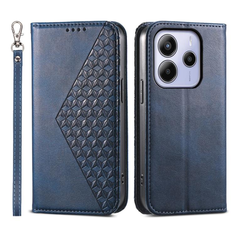 For Redmi Note 14 4G 163.25mm Global Cubic Grid Calf Texture Magnetic Leather Phone Case(Blue)
For Redmi Note 14 4G 163.25mm Global Cubic Grid Calf Texture Magnetic Leather Phone Case(Blue)