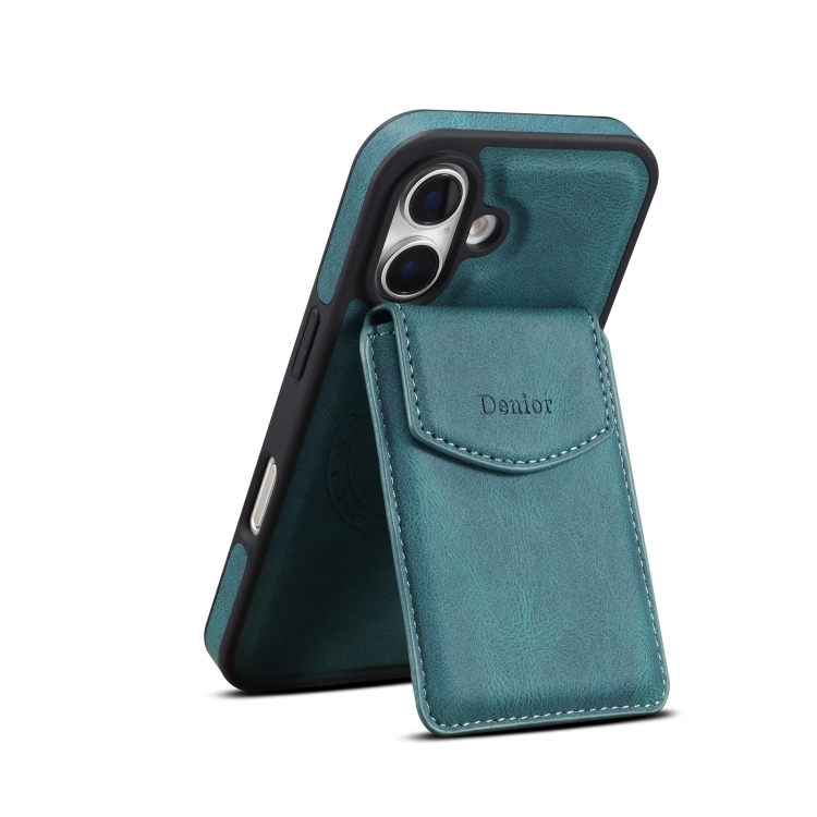 For iPhone 16 Plus Denior D20 Skin Feel MagSafe Holder Detachable Card Slot Phone Case(Blue)
For iPhone 16 Plus Denior D20 Skin Feel MagSafe Holder Detachable Card Slot Phone Case(Blue)
