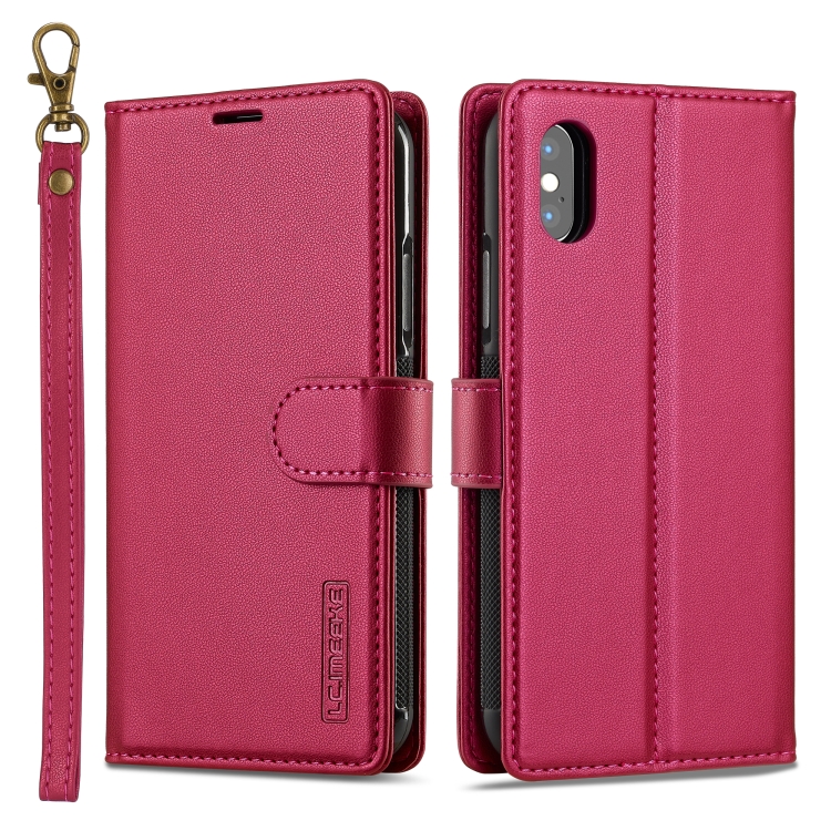 For iPhone X / XS LC.IMEEKE L2 Series Detachable Magsafe PU Phone Case with Lanyard(Red) 
For iPhone X / XS LC.IMEEKE L2 Series Detachable Magsafe PU Phone Case with Lanyard(Red)