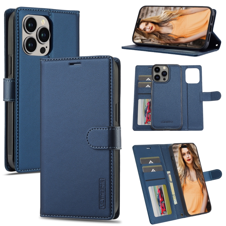 For iPhone 13 Pro LC.IMEEKE L2 Series Detachable Magsafe PU Phone Case with Lanyard(Blue)
For iPhone 13 Pro LC.IMEEKE L2 Series Detachable Magsafe PU Phone Case with Lanyard(Blue)