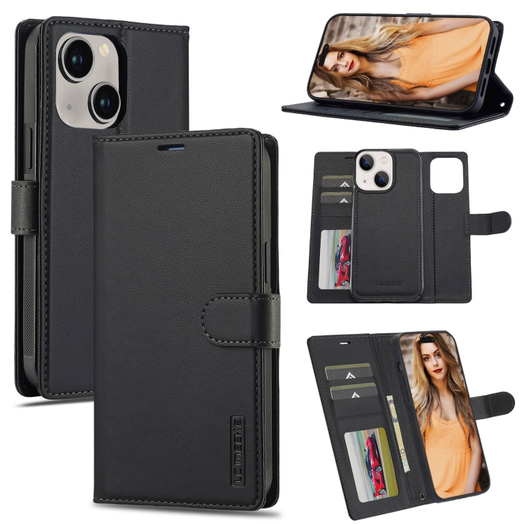 For iPhone 13 LC.IMEEKE L2 Series Detachable Magsafe PU Phone Case with Lanyard(Black)
For iPhone 13 LC.IMEEKE L2 Series Detachable Magsafe PU Phone Case with Lanyard(Black)