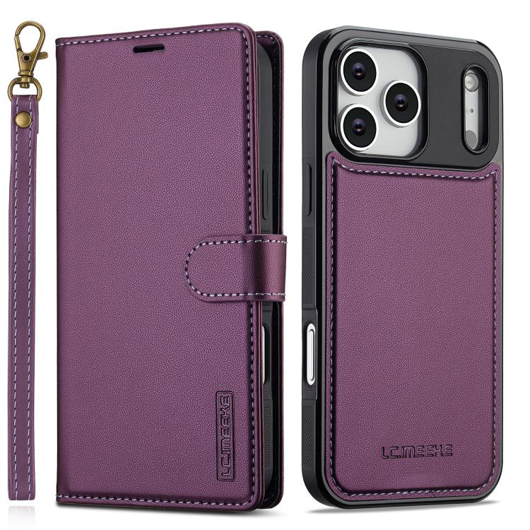 For iPhone 17 Pro Max LC.IMEEKE L2 Series Detachable Magsafe PU Phone Case with Lanyard(Purple)
For iPhone 17 Pro Max LC.IMEEKE L2 Series Detachable Magsafe PU Phone Case with Lanyard(Purple)