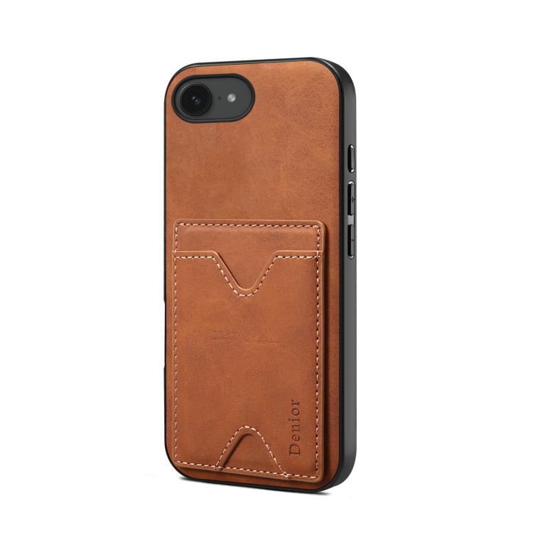 For iPhone 16e Denior D06 PU Back Cover Card Slot Holder Phone Case(Brown)
For iPhone 16e Denior D06 PU Back Cover Card Slot Holder Phone Case(Brown)
