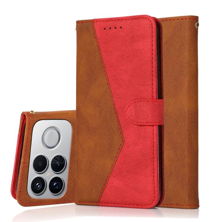 For Redmi K90/Poco F8 Pro Dual-color Stitching Leather Phone Case(Brown Red)
For Redmi K90/Poco F8 Pro Dual-color Stitching Leather Phone Case(Brown Red)