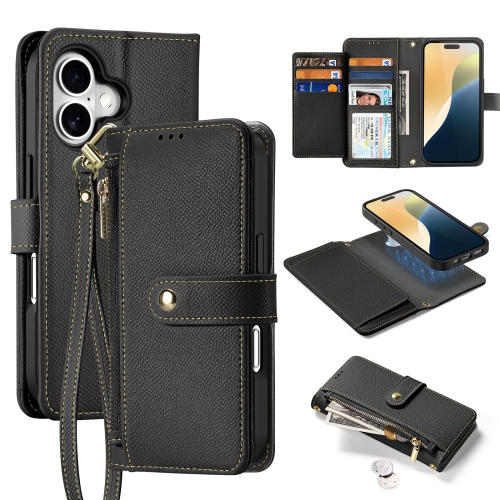 For iPhone 16 DUX DUCIS Lawa Series 2 in 1 Wallet Zipper Detachable MagSafe Phone Case with Lanyard(Black)
For iPhone 16 DUX DUCIS Lawa Series 2 in 1 Wallet Zipper Detachable MagSafe Phone Case with Lanyard(Black)