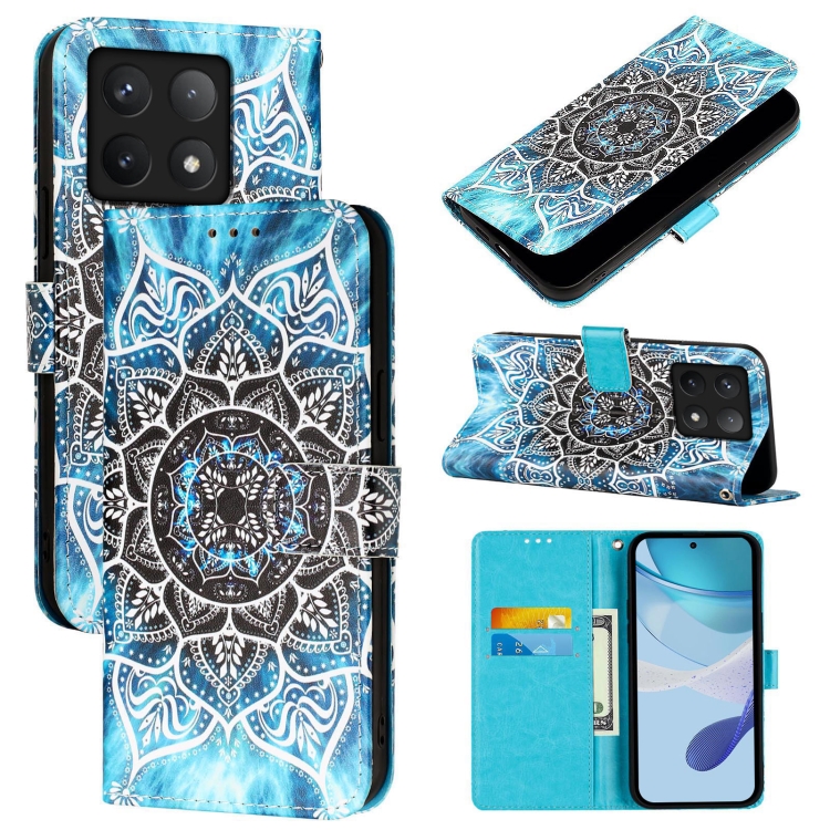 For Xiaomi 14T Colored Drawing Pattern Plain Weave Leather Phone Case(Undersea Mandala)
For Xiaomi 14T Colored Drawing Pattern Plain Weave Leather Phone Case(Undersea Mandala)