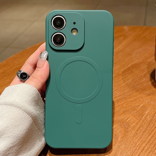 For iPhone 12 Solid Color Liquid Silicone MagSafe Magnetic Phone Case(Dark Green)
For iPhone 12 Solid Color Liquid Silicone MagSafe Magnetic Phone Case(Dark Green)