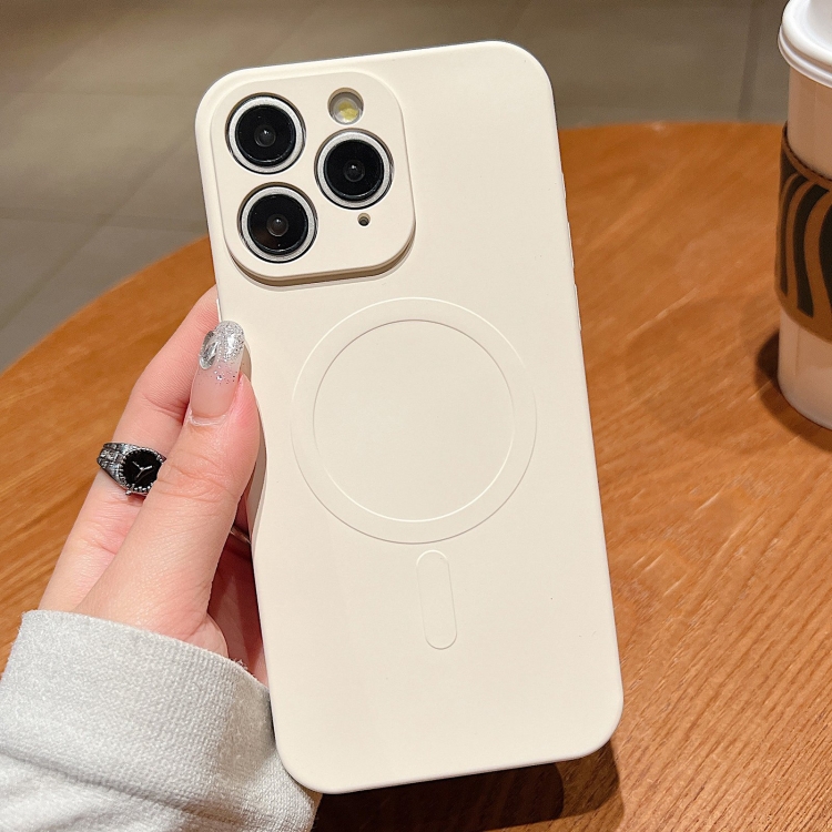 For iPhone 11 Pro Max Solid Color Liquid Silicone MagSafe Magnetic Phone Case(Antique White)
For iPhone 11 Pro Max Solid Color Liquid Silicone MagSafe Magnetic Phone Case(Antique White)