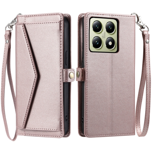 For Xiaomi 14T Wallet Multi-card Slot Leather Phone Case with Lanyard(Rose Gold)
For Xiaomi 14T Wallet Multi-card Slot Leather Phone Case with Lanyard(Rose Gold)