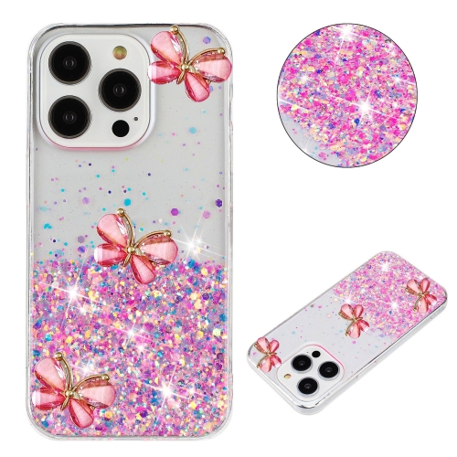 For iPhone 13 Pro Luminous Starry Sky Glitter Butterfly TPU Phone Case(Pink)
For iPhone 13 Pro Luminous Starry Sky Glitter Butterfly TPU Phone Case(Pink)