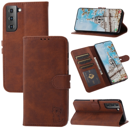 For Samsung Galaxy S25+ 5G Embossed Happy Cat Pattern Flip Leather Phone Case(Brown)
For Samsung Galaxy S25+ 5G Embossed Happy Cat Pattern Flip Leather Phone Case(Brown)
