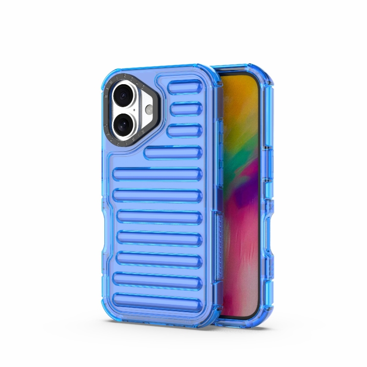 For iPhone 16 High Transparency TPU Hybrid PC Airbag Phone Case(Transparent Blue)
For iPhone 16 High Transparency TPU Hybrid PC Airbag Phone Case(Transparent Blue)