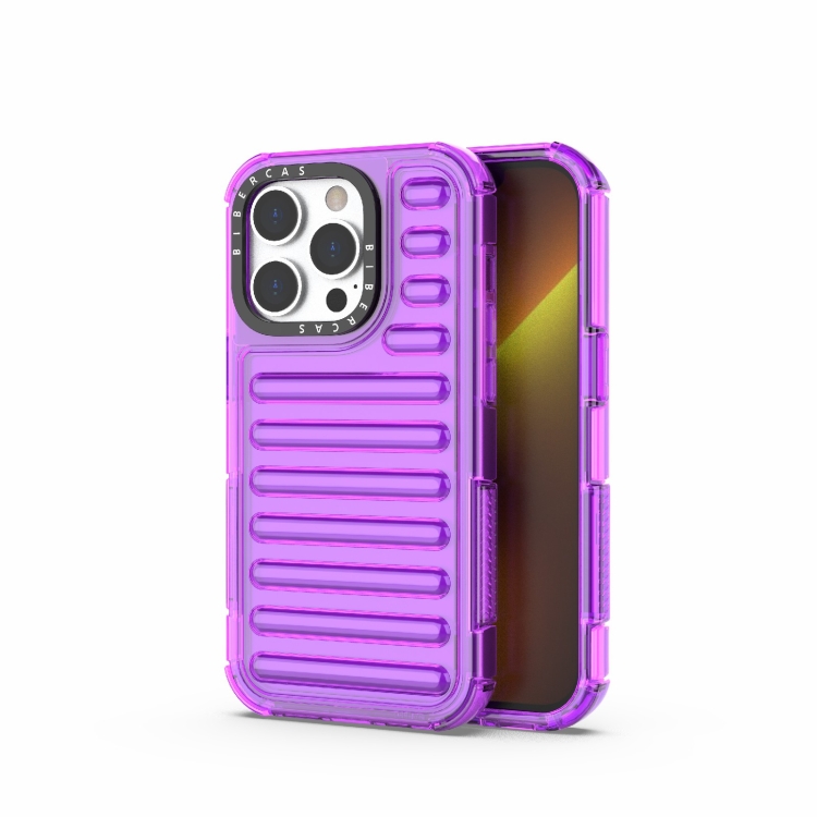For iPhone 14 Pro High Transparency TPU Hybrid PC Airbag Phone Case(Transparent Purple)
For iPhone 14 Pro High Transparency TPU Hybrid PC Airbag Phone Case(Transparent Purple)