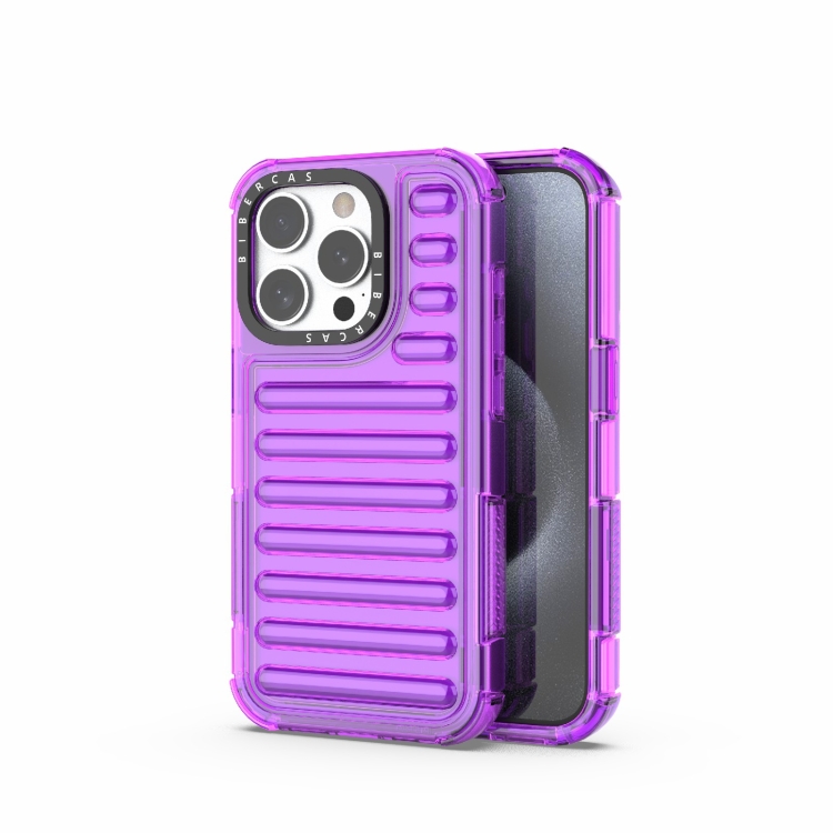 For iPhone 15 Pro High Transparency TPU Hybrid PC Airbag Phone Case(Transparent Purple)
For iPhone 15 Pro High Transparency TPU Hybrid PC Airbag Phone Case(Transparent Purple)
