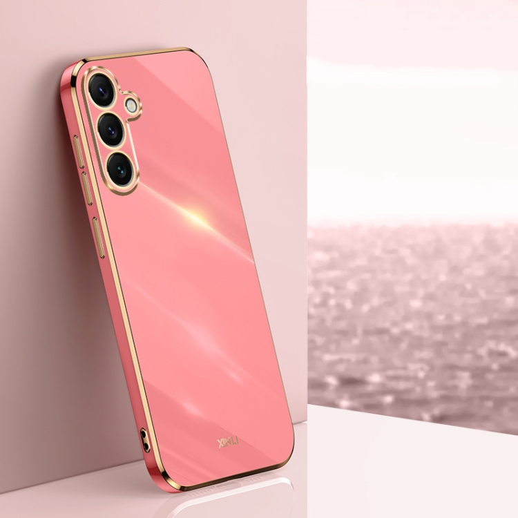 For Samsung Galaxy S25+ 5G XINLI Straight Edge 6D Electroplate TPU Phone Case(Hawthorn Red)
For Samsung Galaxy S25+ 5G XINLI Straight Edge 6D Electroplate TPU Phone Case(Hawthorn Red)