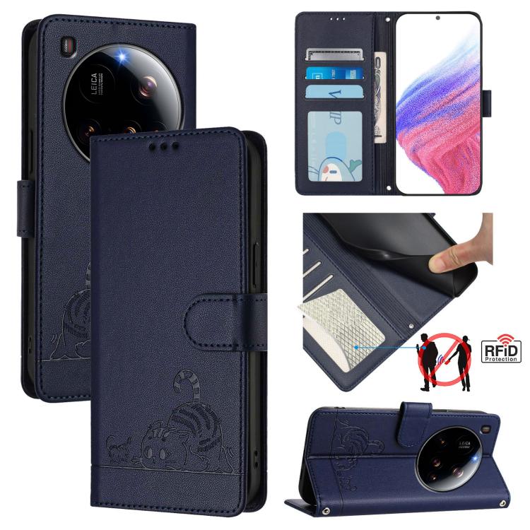For Xiaomi 15 Ultra Cat Rat Embossed Pattern RFID Leather Phone Case with Lanyard(Blue)
For Xiaomi 15 Ultra Cat Rat Embossed Pattern RFID Leather Phone Case with Lanyard(Blue)