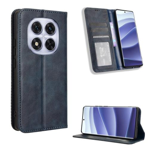 For Redmi Note 14 Pro+ 5G Magnetic Buckle Retro Texture Leather Phone Case(Blue)
For Redmi Note 14 Pro+ 5G Magnetic Buckle Retro Texture Leather Phone Case(Blue)