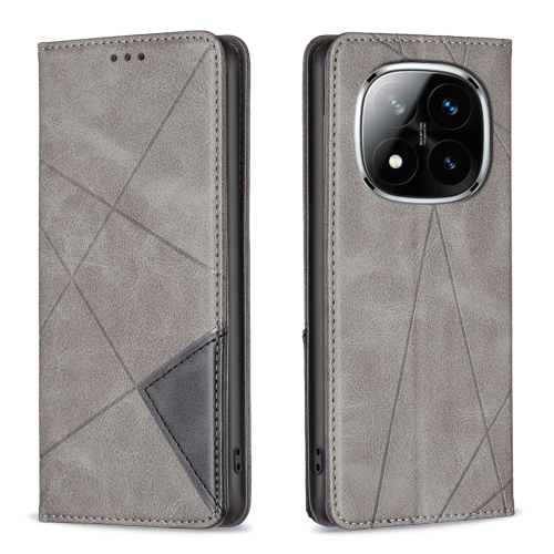 For Redmi Note 14 Pro 5G / Note 14 Pro+ 5G Rhombus Texture Magnetic Leather Phone Case(Grey)
For Redmi Note 14 Pro 5G / Note 14 Pro+ 5G Rhombus Texture Magnetic Leather Phone Case(Grey)