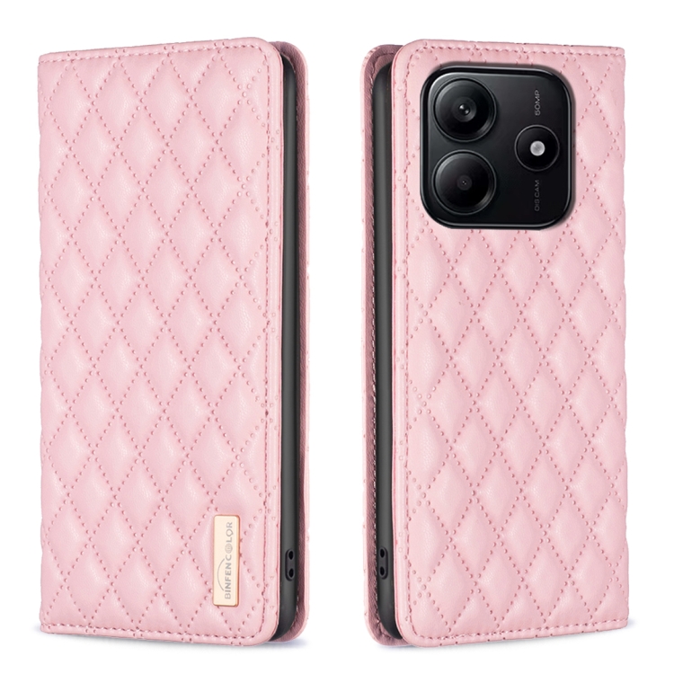 For Redmi Note 14 5G Diamond Lattice Magnetic Leather Flip Phone Case(Pink)
For Redmi Note 14 5G Diamond Lattice Magnetic Leather Flip Phone Case(Pink)