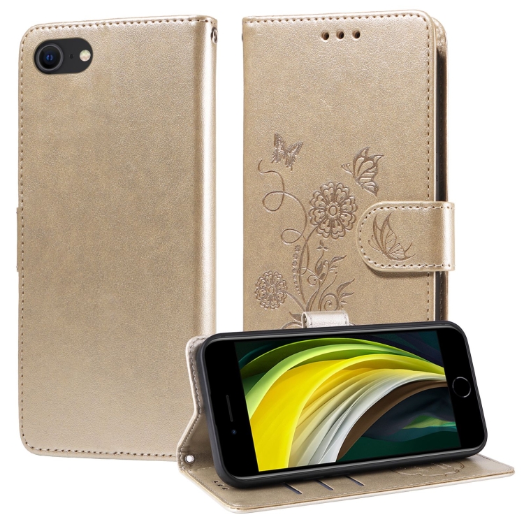 For iPhone 7 / 8 / SE 2022 Embossed Butterfly Flowers Leather Phone Case(Gold)
For iPhone 7 / 8 / SE 2022 Embossed Butterfly Flowers Leather Phone Case(Gold)