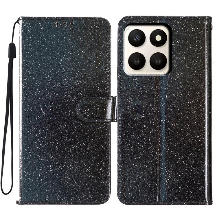 For Honor X7d 5G Glitter Powder Flip Leather Phone Case(Black)
For Honor X7d 5G Glitter Powder Flip Leather Phone Case(Black)