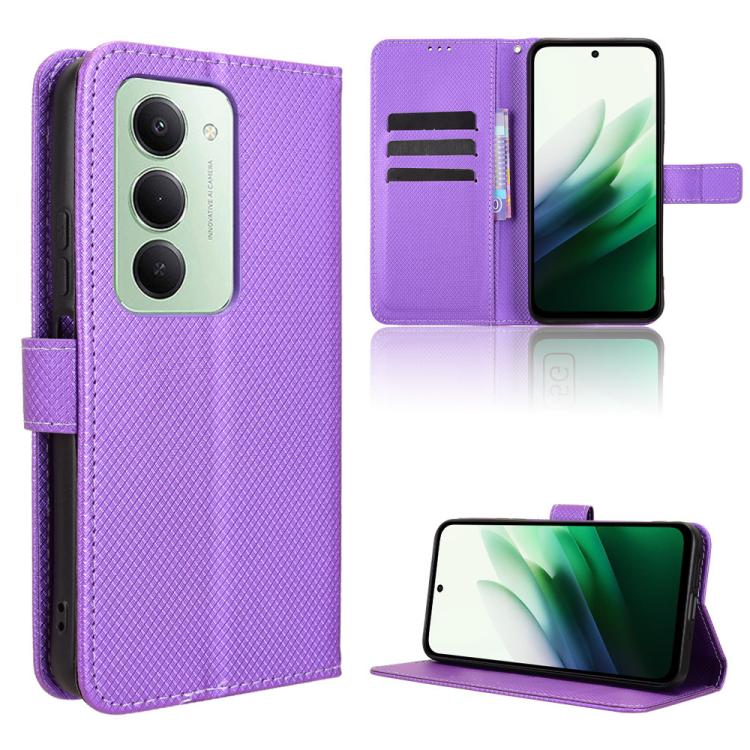 For Redmi 15 5G Global / 15 4G SEA 169.5mm Diamond Texture Leather Phone Case(Purple)
For Redmi 15 5G Global / 15 4G SEA 169.5mm Diamond Texture Leather Phone Case(Purple)