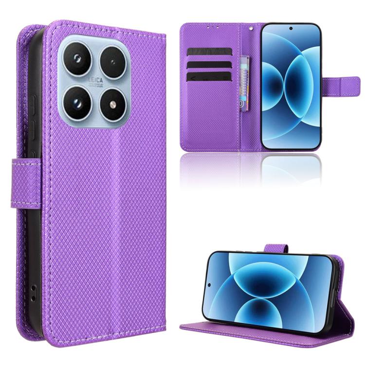 For Xiaomi 17 Diamond Texture Leather Phone Case(Purple)
For Xiaomi 17 Diamond Texture Leather Phone Case(Purple)
