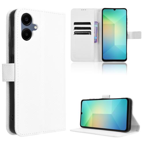 For Samsung Galaxy A06 5G Diamond Texture Leather Phone Case(White)
For Samsung Galaxy A06 5G Diamond Texture Leather Phone Case(White)