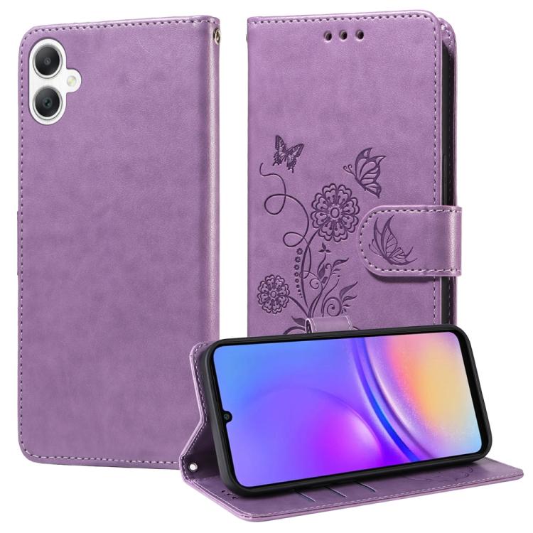 For Samsung Galaxy A06 4G / 5G Embossed Butterfly Flowers Leather Phone Case(Purple)
For Samsung Galaxy A06 4G / 5G Embossed Butterfly Flowers Leather Phone Case(Purple)