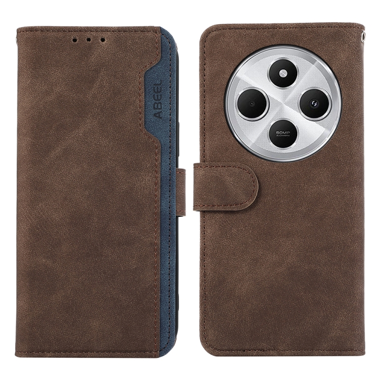 For Redmi 14C 4G ABEEL Color Block Magnetic RFID Leather Phone Case(Brown-Blue)
For Redmi 14C 4G ABEEL Color Block Magnetic RFID Leather Phone Case(Brown-Blue)