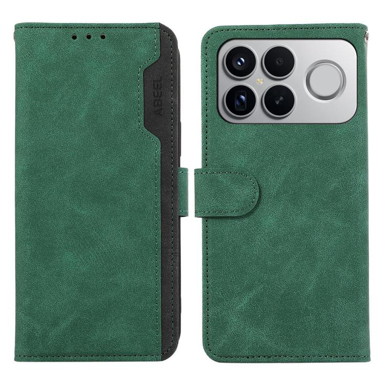 For Redmi K90 Pro Max ABEEL Color Block Magnetic RFID Leather Phone Case(Green-Black)
For Redmi K90 Pro Max ABEEL Color Block Magnetic RFID Leather Phone Case(Green-Black)