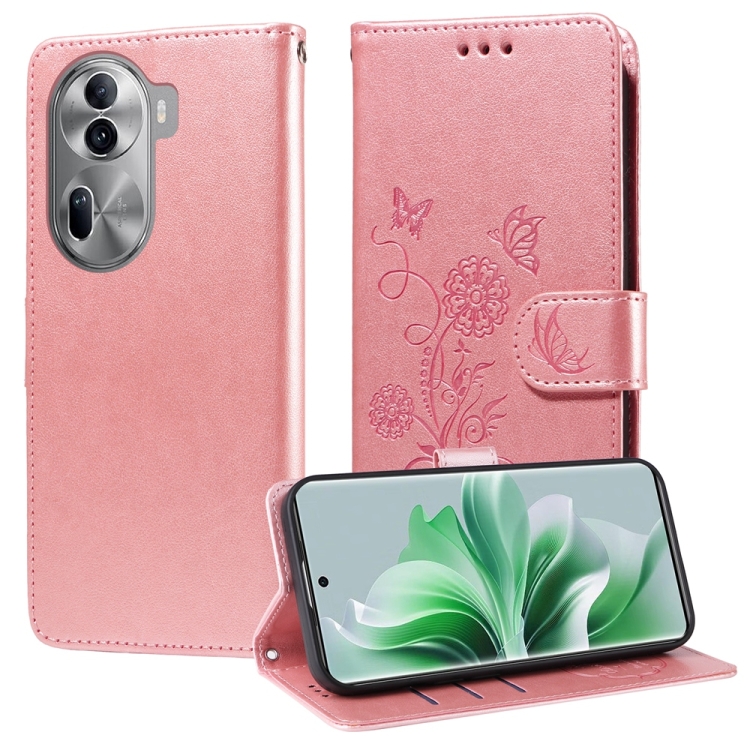 For OPPO Reno11 Pro Global Embossed Butterfly Flowers Leather Phone Case(Rose Gold)
For OPPO Reno11 Pro Global Embossed Butterfly Flowers Leather Phone Case(Rose Gold)