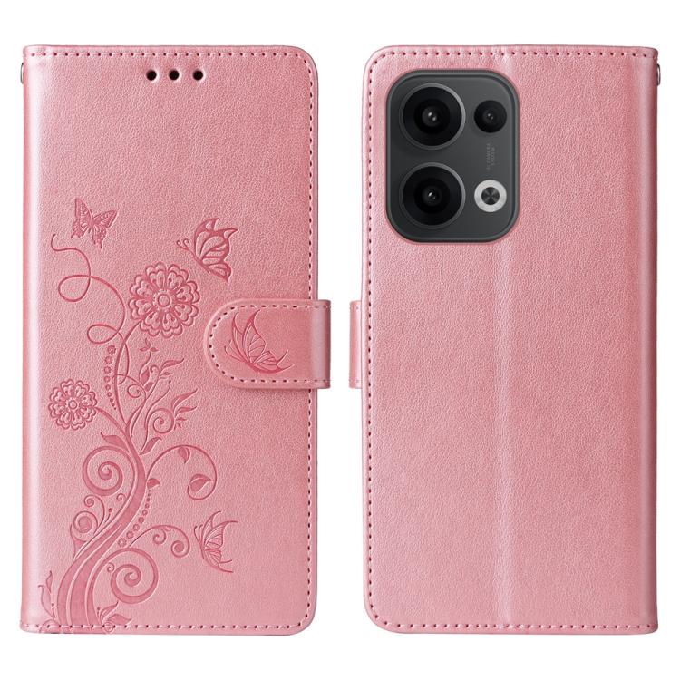 For OPPO Reno13 / Reno14 / Reno14 F 5G Global Embossed Butterfly Flowers Leather Phone Case(Rose Gold)
For OPPO Reno13 / Reno14 / Reno14 F 5G Global Embossed Butterfly Flowers Leather Phone Case(Rose Gold)