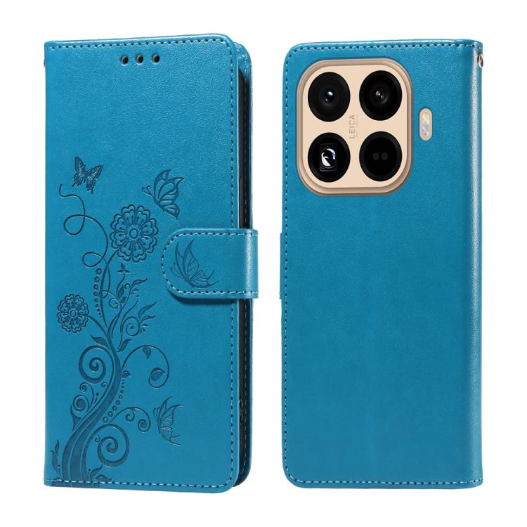 For Xiaomi 15T Pro 5G Embossed Butterfly Flowers Leather Phone Case(Blue)
For Xiaomi 15T Pro 5G Embossed Butterfly Flowers Leather Phone Case(Blue)