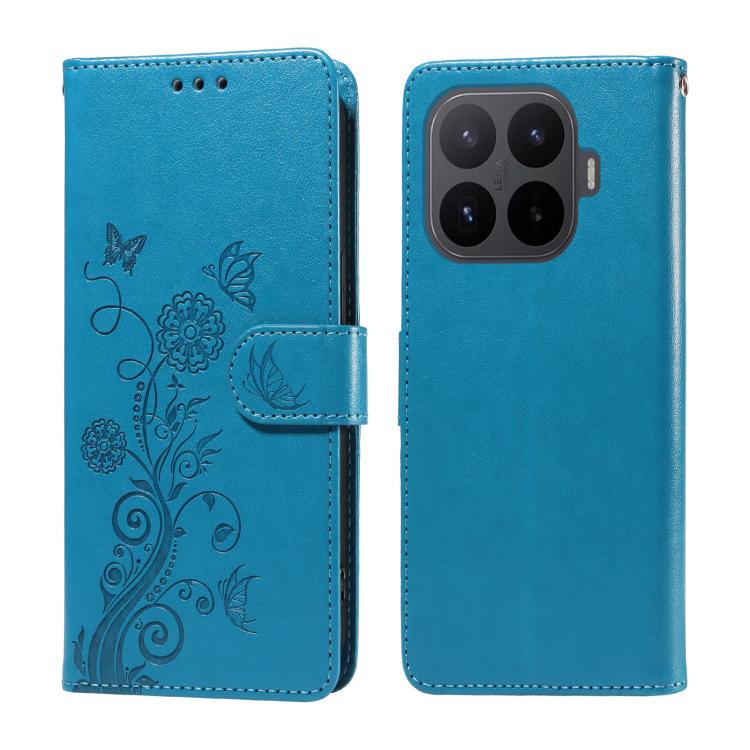For Xiaomi 17T 5G Embossed Butterfly Flowers Leather Phone Case(Blue)
For Xiaomi 17T 5G Embossed Butterfly Flowers Leather Phone Case(Blue)