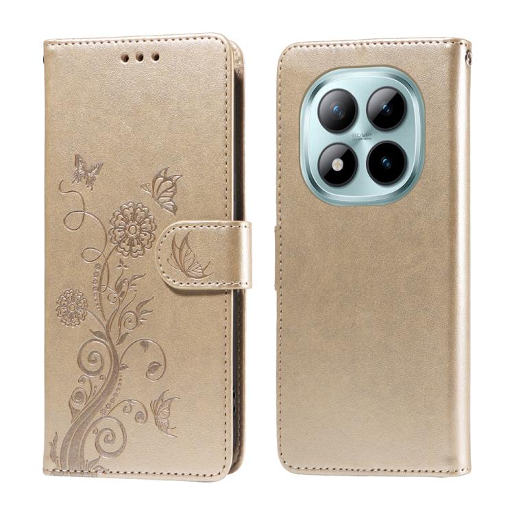 For Redmi Note 15 Pro+ 5G Global 163.3mm Embossed Butterfly Flowers Leather Phone Case(Gold)
For Redmi Note 15 Pro+ 5G Global 163.3mm Embossed Butterfly Flowers Leather Phone Case(Gold)