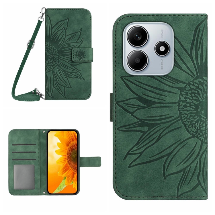 For Redmi Note 14 5G Skin Feel Sun Flower Embossed Flip Leather Phone Case with Lanyard(Green)
For Redmi Note 14 5G Skin Feel Sun Flower Embossed Flip Leather Phone Case with Lanyard(Green)