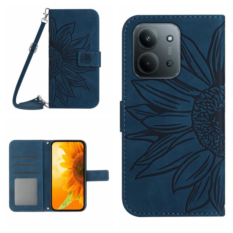 For Redmi 15C 5G / 4G Global 171mm Skin Feel Sun Flower Embossed Flip Leather Phone Case with Lanyard(Inky Blue)
For Redmi 15C 5G / 4G Global 171mm Skin Feel Sun Flower Embossed Flip Leather Phone Case with Lanyard(Inky Blue)