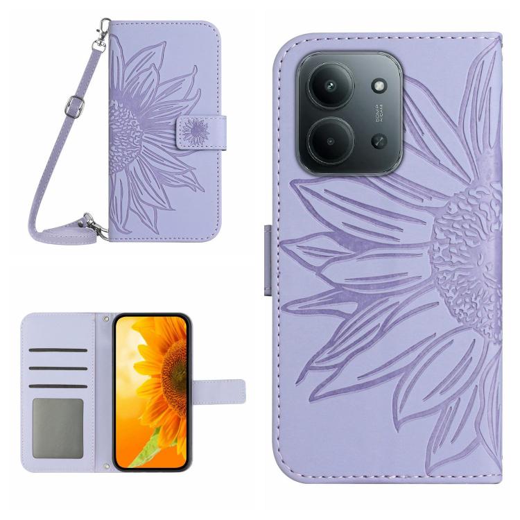 For Redmi 15C 5G / 4G EU 173mm Skin Feel Sun Flower Embossed Flip Leather Phone Case with Lanyard(Purple)
For Redmi 15C 5G / 4G EU 173mm Skin Feel Sun Flower Embossed Flip Leather Phone Case with Lanyard(Purple)