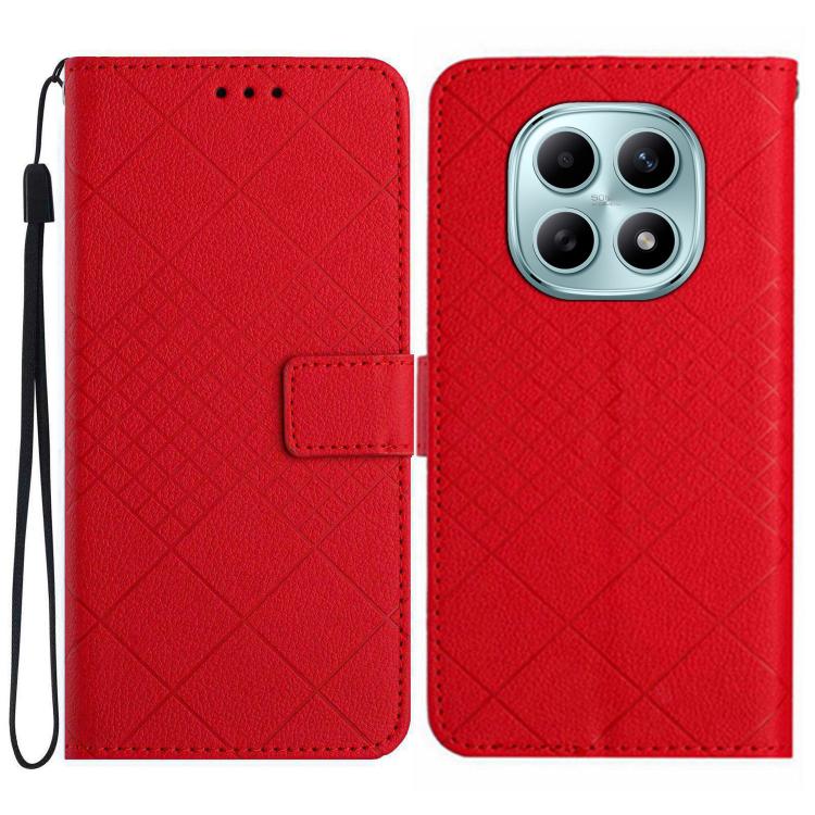 For Redmi Note 15 Pro 4G Global 163.2mm Rhombic Grid Texture Leather Phone Case(Red)
For Redmi Note 15 Pro 4G Global 163.2mm Rhombic Grid Texture Leather Phone Case(Red)